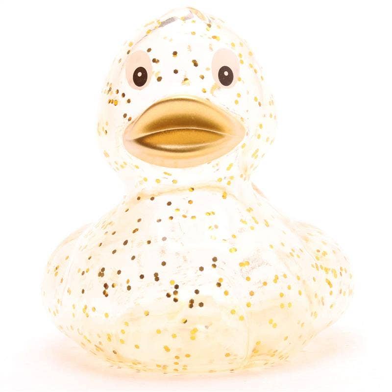 Glitter Gold Bath Duck - Rubber Duck