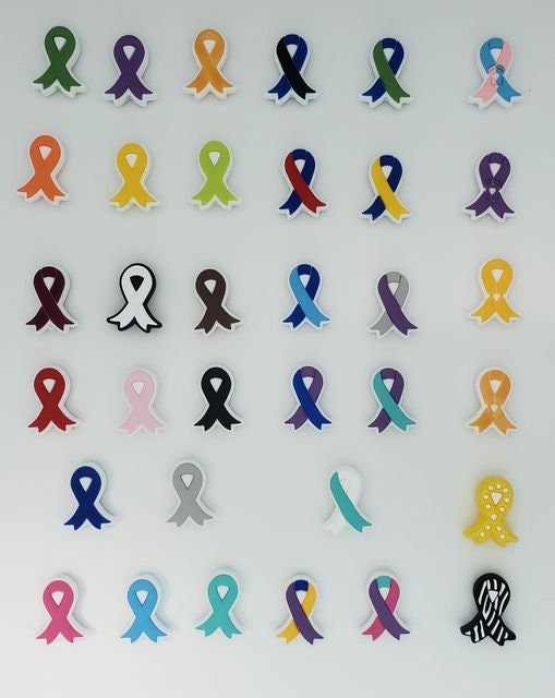 Awareness Ribbon Beads Focal Beads