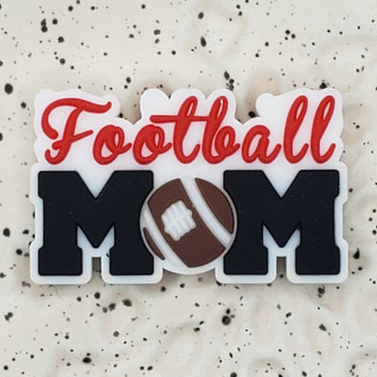 Mom - Cheer Mom Silicone Focal Bead 3539 - 5 Count