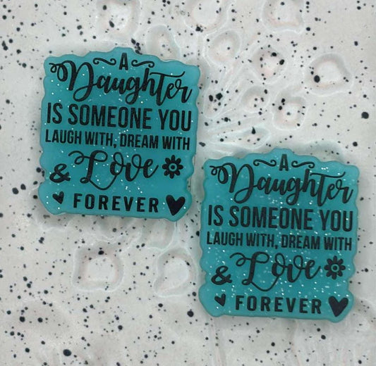 Mom - Daughter Teal Silicone Focal 0165