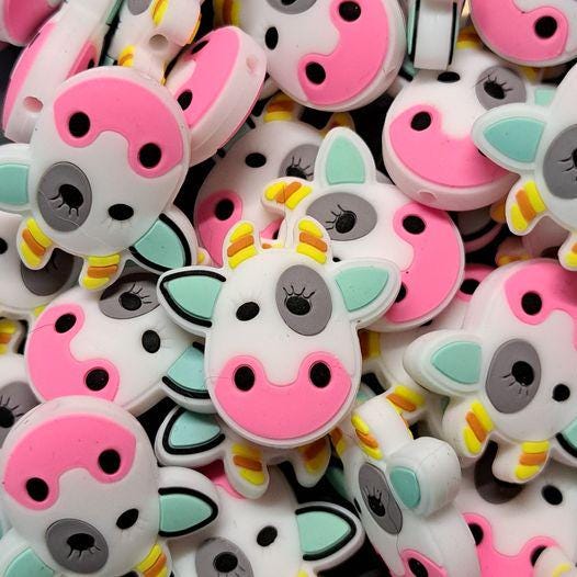 Animal - Cow Neon Silicone Focal 0034