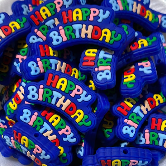 Happy Birthday Silicone Bead - RD Creations Exclusive