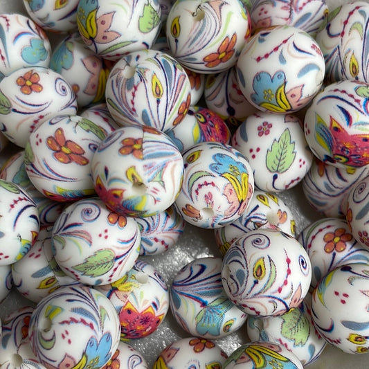 Silicone Bead Americana P35 P04-95 - 15mm - 10 pack