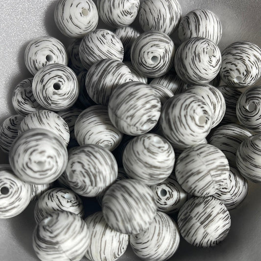 Silicone Bead Grey Static P8 P05-141 - 15mm - 10 pack