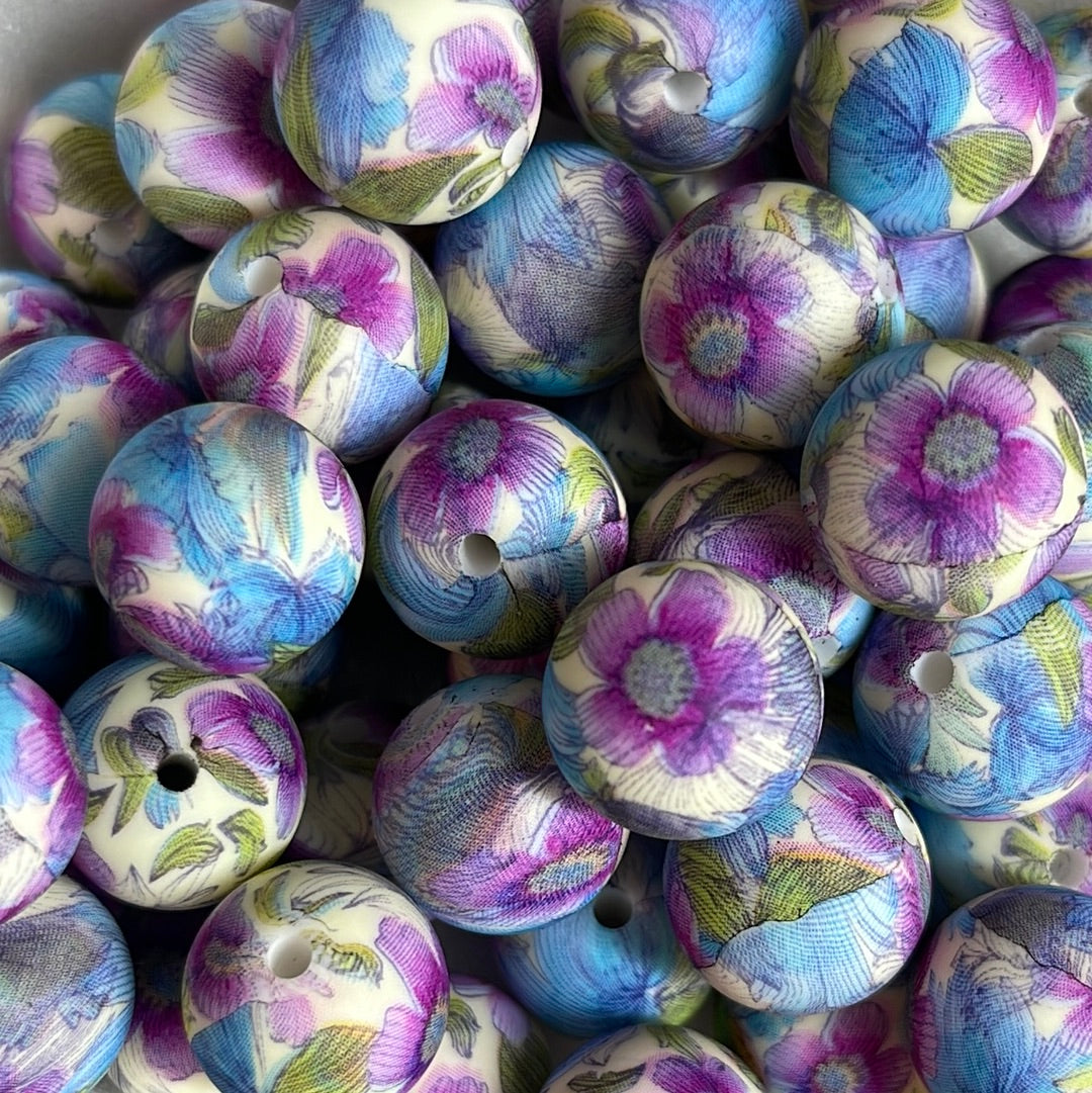 Silicone Bead Spring Impatiens P34  P02-36 - 15mm - 10 pack