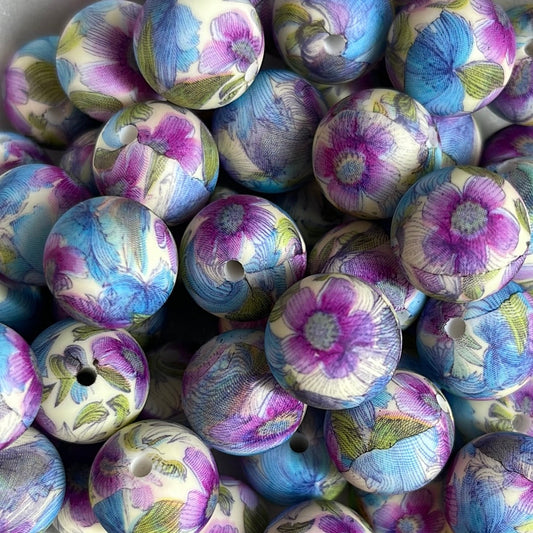 Silicone Bead Spring Impatiens P34  P02-36 - 15mm - 10 pack