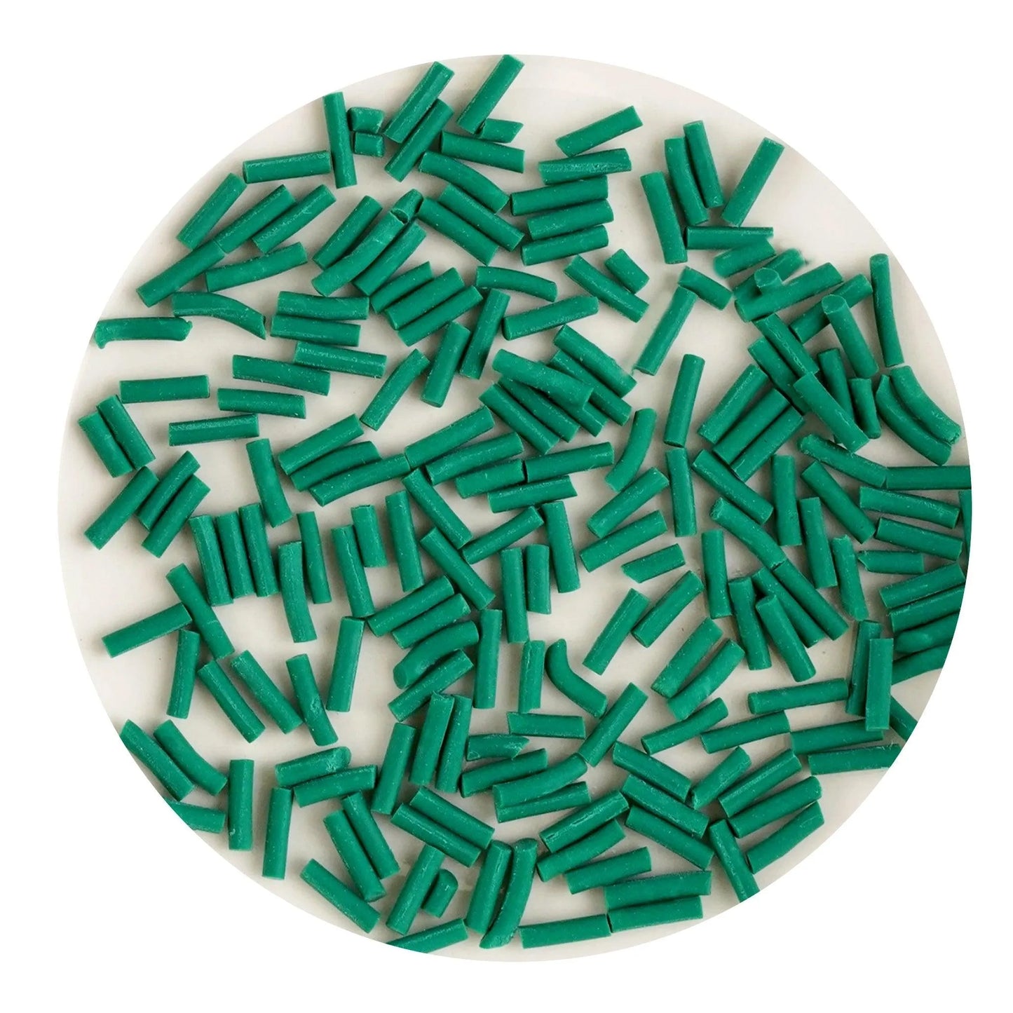Master Maker Crafts -  Poly Clay Sprinkles - Dark Green (2 oz Bag)