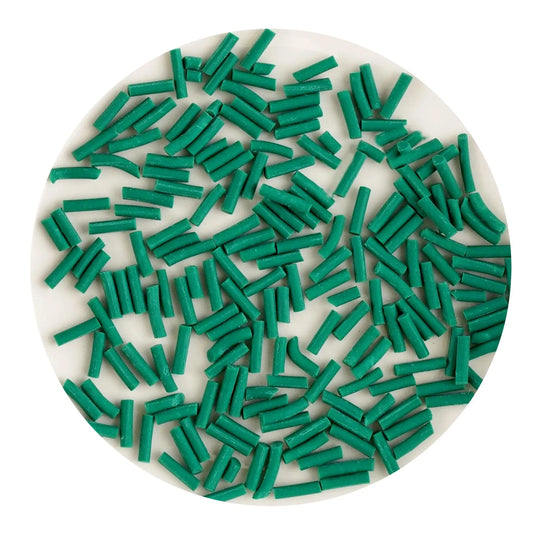 Master Maker Crafts -  Poly Clay Sprinkles - Dark Green (2 oz Bag)