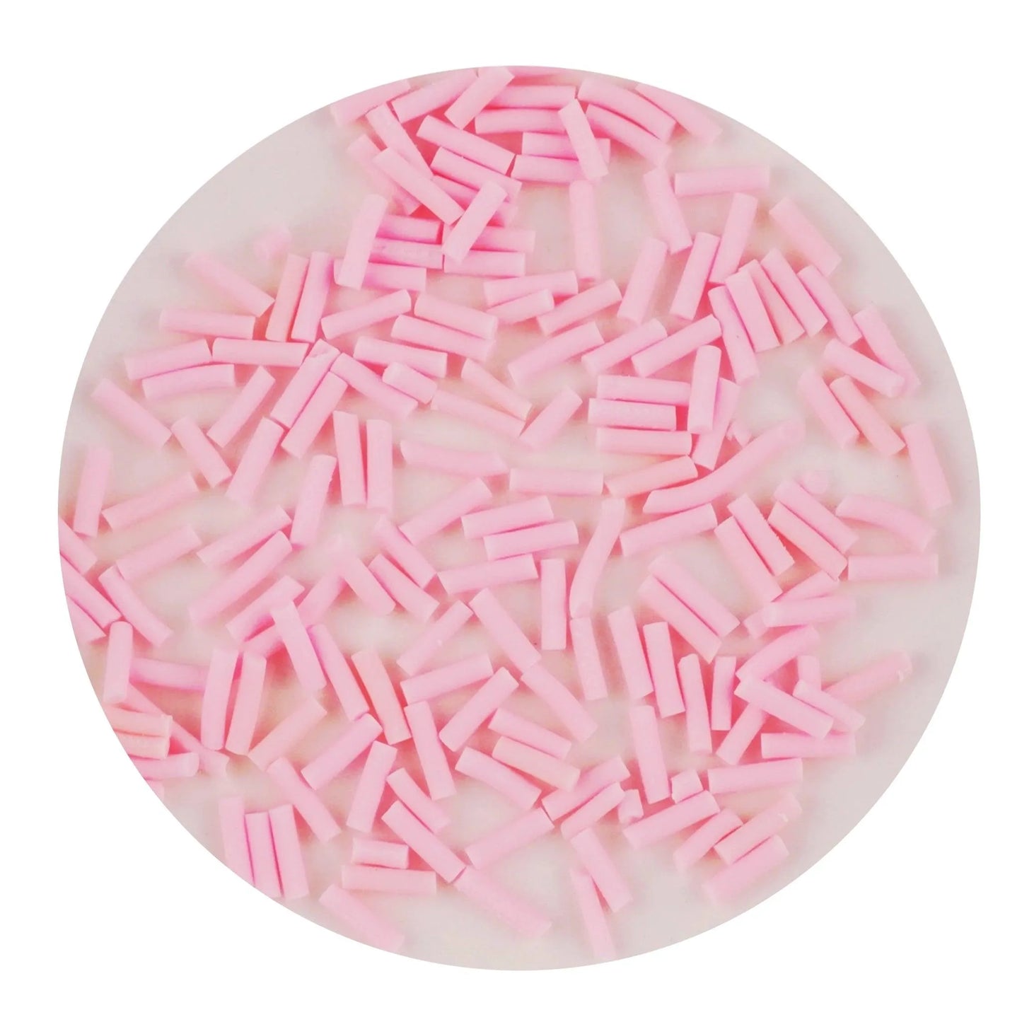 Master Maker Crafts -  Poly Clay Sprinkles - Light Pink (2 oz Bag)
