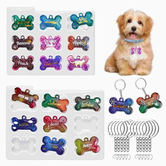 Let's Resin Silicone Mold - Pet Tag