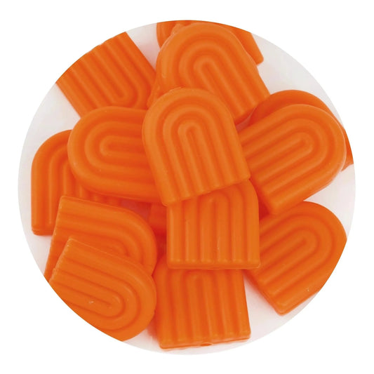 Master Maker Crafts -  Silicone Focal Bead Arch - Orange (5 Beads)