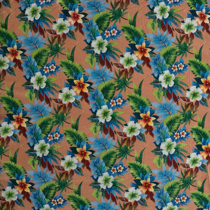 Tropical Garden Peachskin Fabric | Islands Fabric