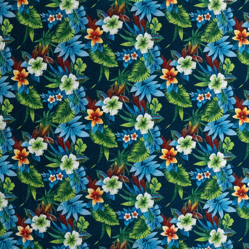 Tropical Garden Peachskin Fabric | Islands Fabric