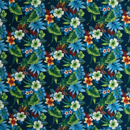 Tropical Garden Peachskin Fabric | Islands Fabric