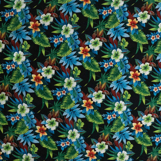 Tropical Garden Peachskin Fabric | Islands Fabric