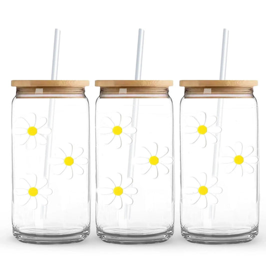 Master Maker Crafts -  UV DTF Wrap Only - Crazy Daisy 9.7" x 4.3" (Cup NOT Included)